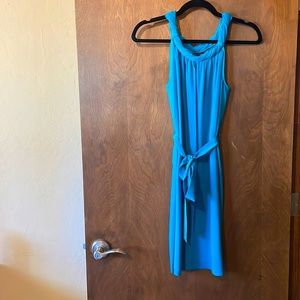 Banana Republic. Teal Silk Dress. Size S.